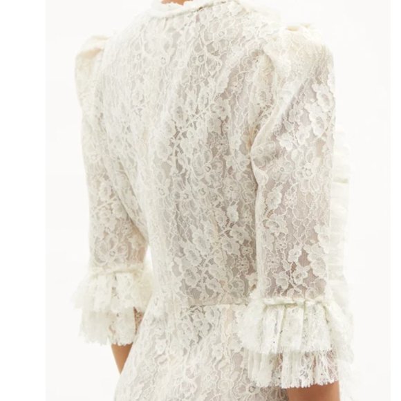 Vampire's Wife White Lace Mini Dress - Picture 3 of 6